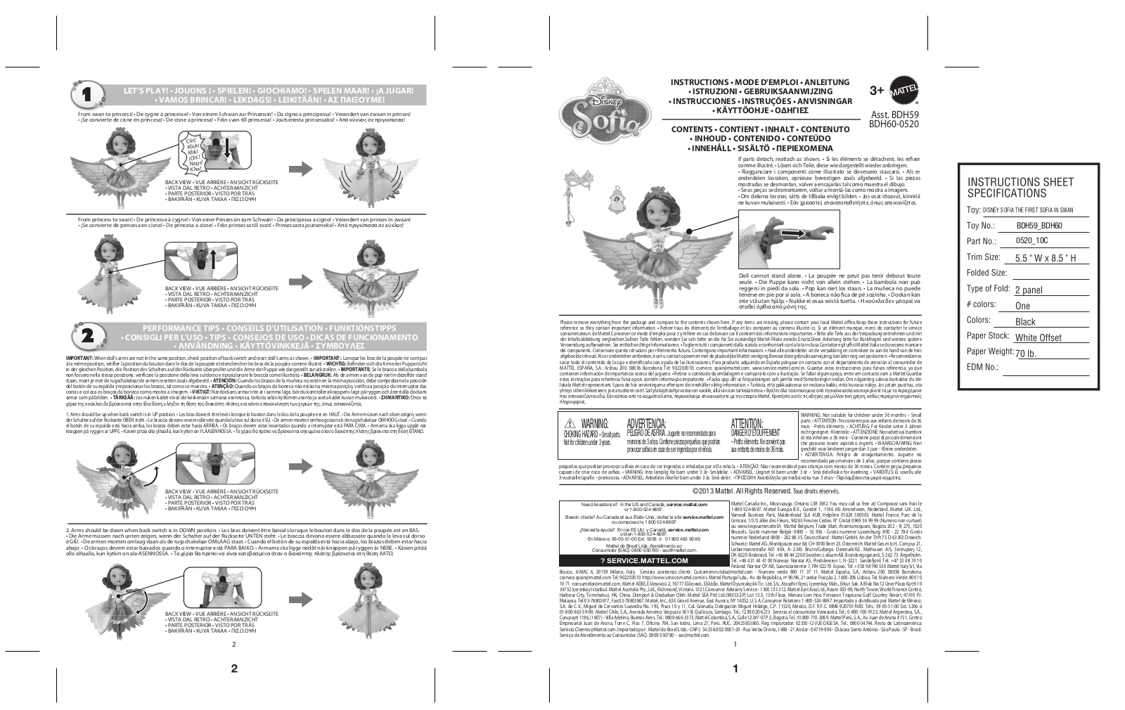 Fisher-Price BDH60 Instruction Sheet