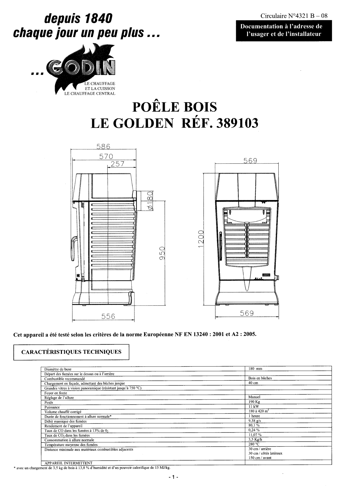 GODIN 389103 User Manual - ManualMachine.com