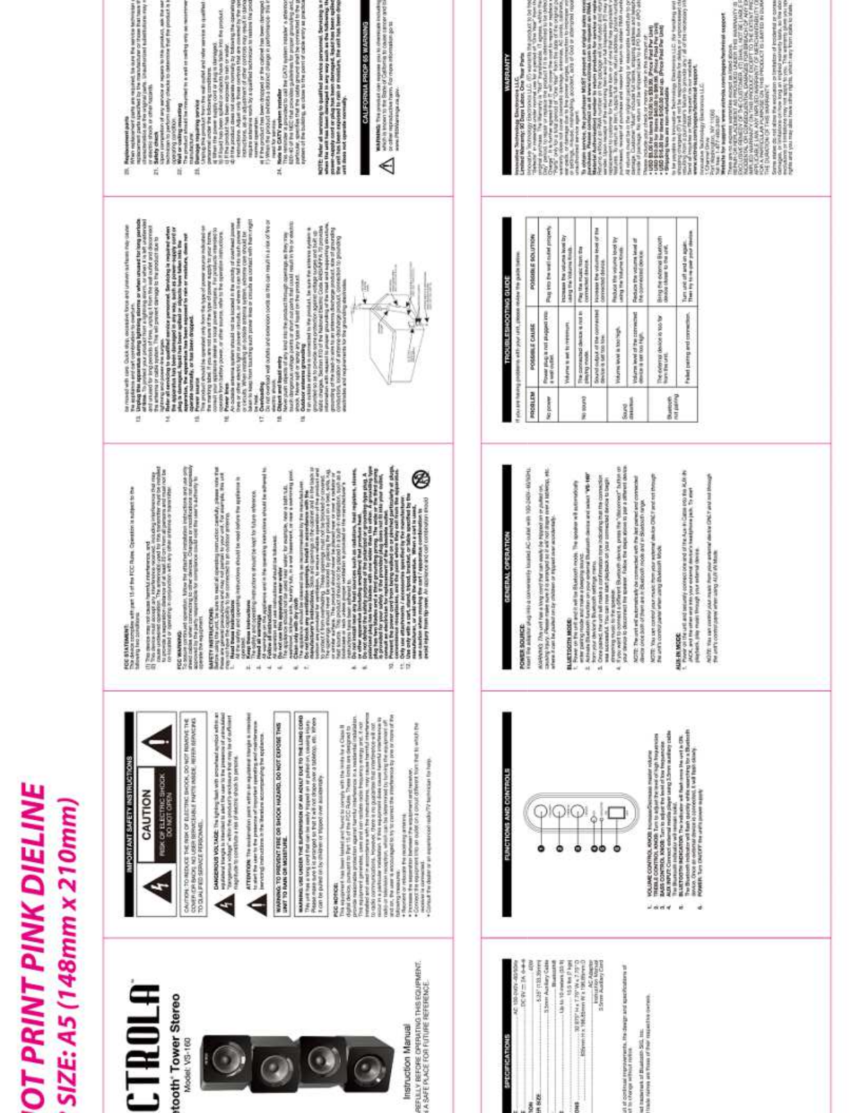 Innovative Technology Electronics VS160 User Manual