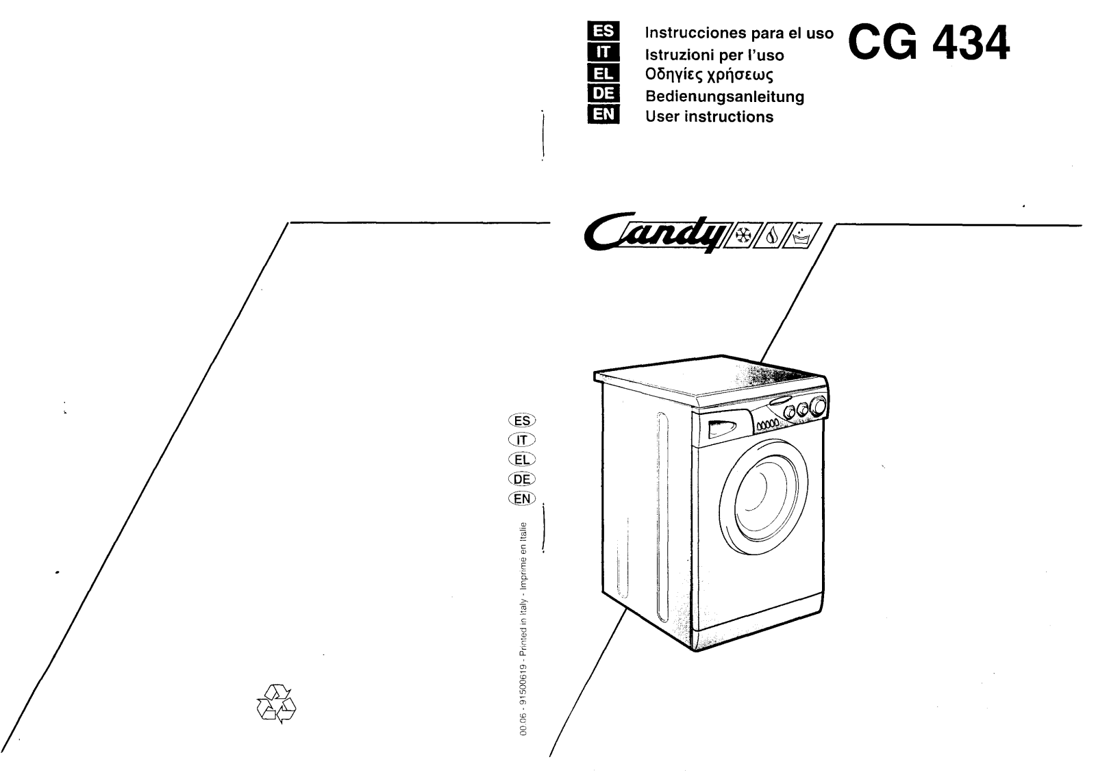 Candy CG 434 User Manual