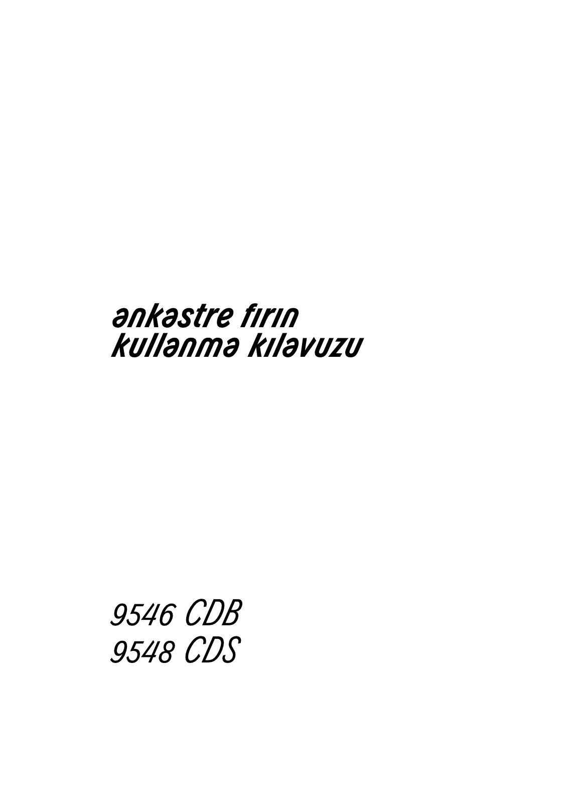 Arçelik 9546CDB, 9548CDS User manual - ManualMachine.com