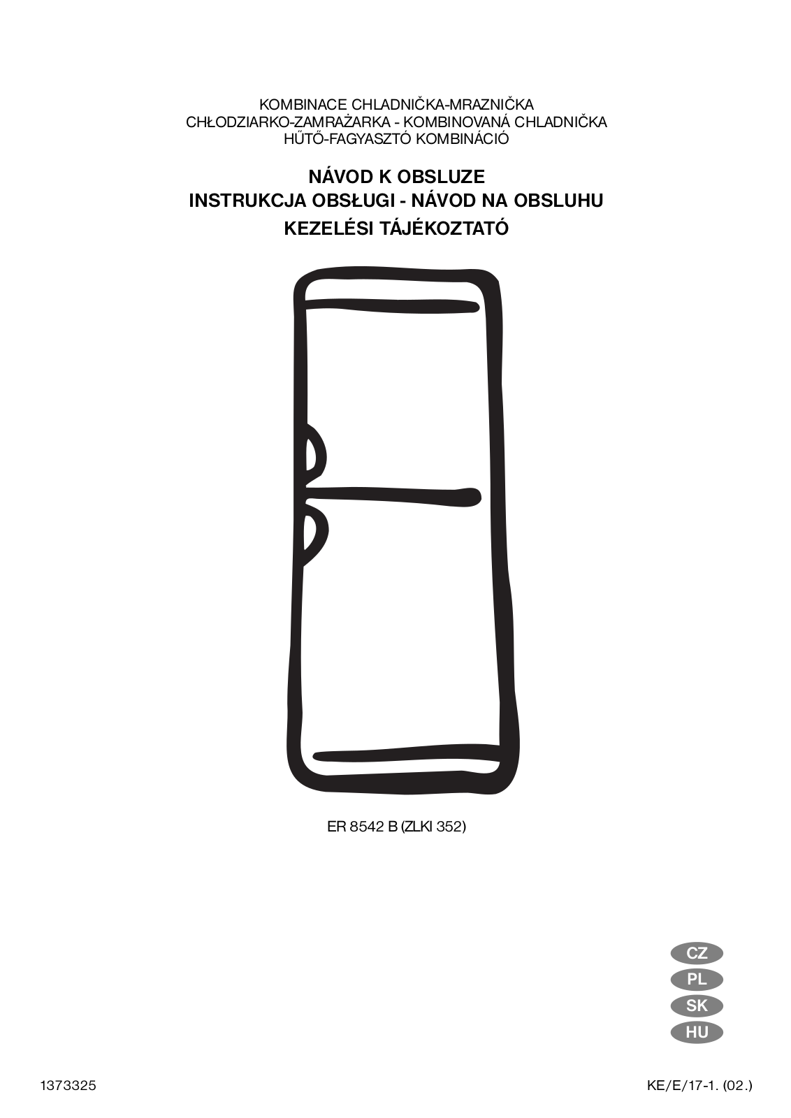 Electrolux ER8542B User Manual