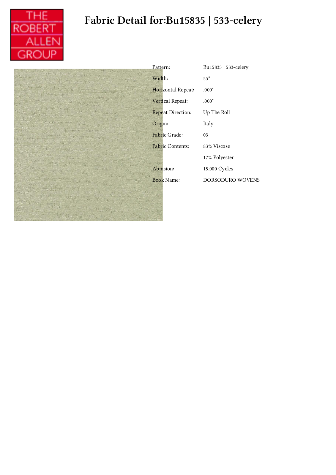 Duralee CRAL7254 Specifications - ManualMachine.com