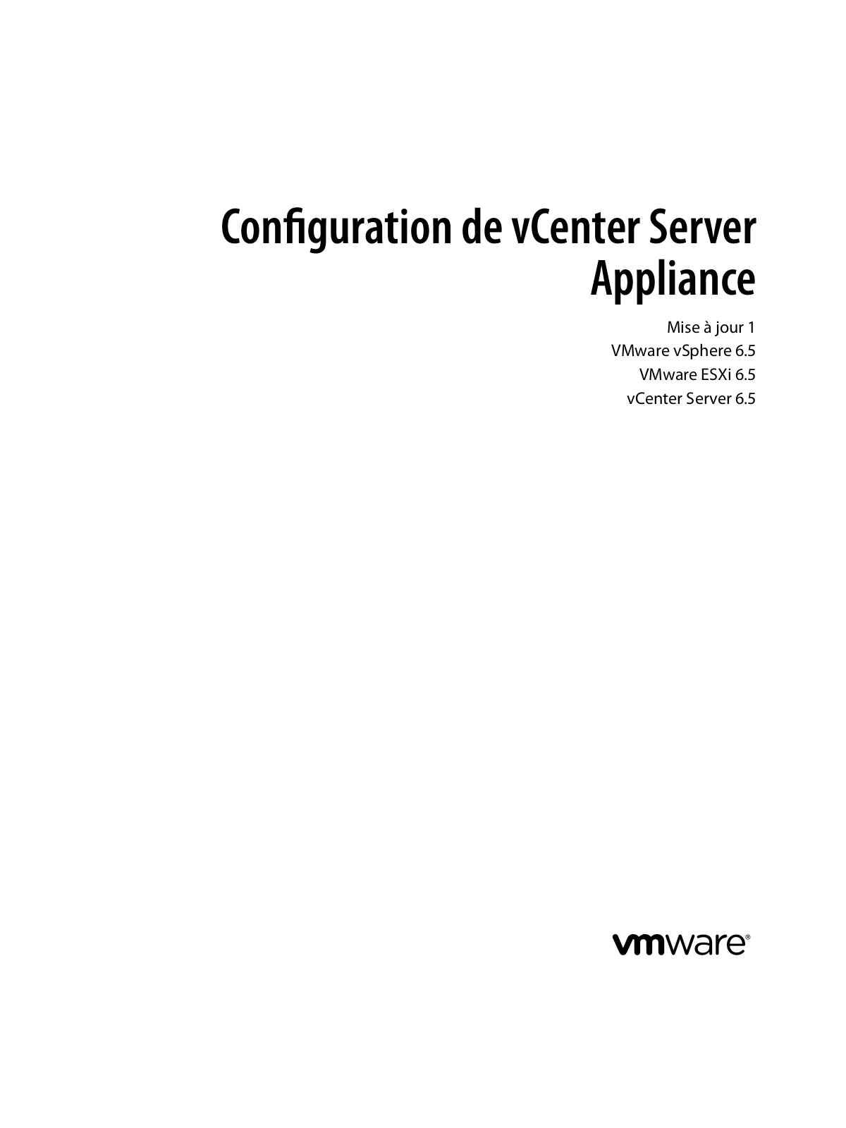 VMWARE vSphere - 6.5 User Manual