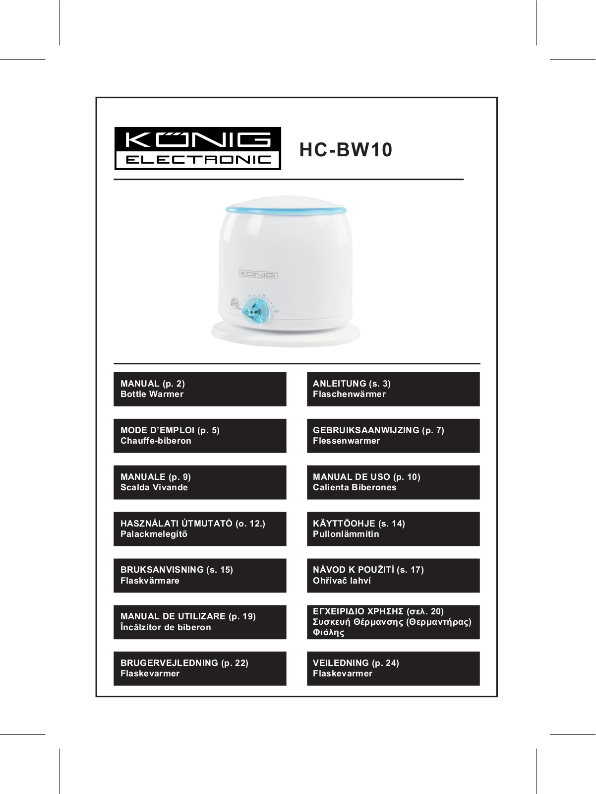 König HC-BW10 User Manual