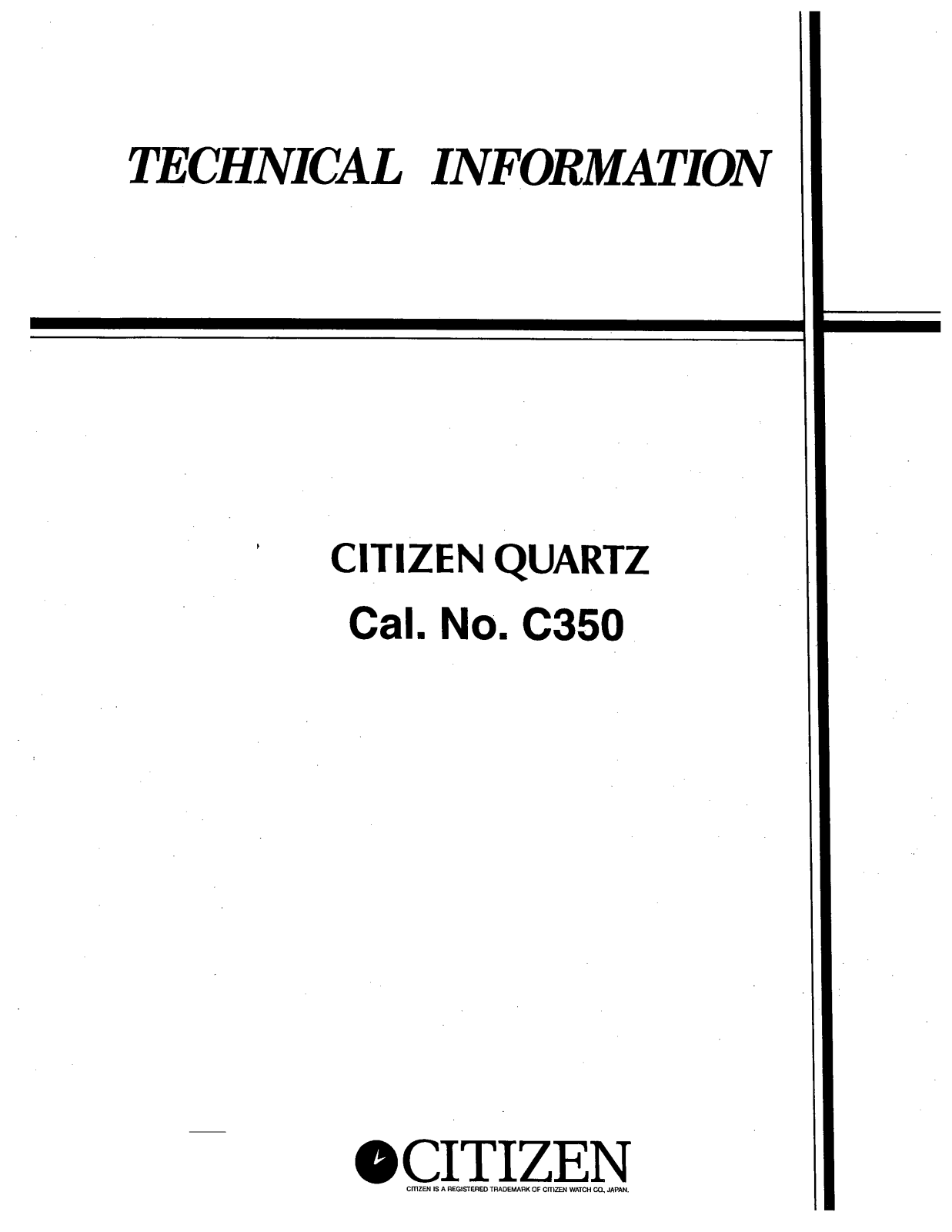 Citizen C350 Technical information