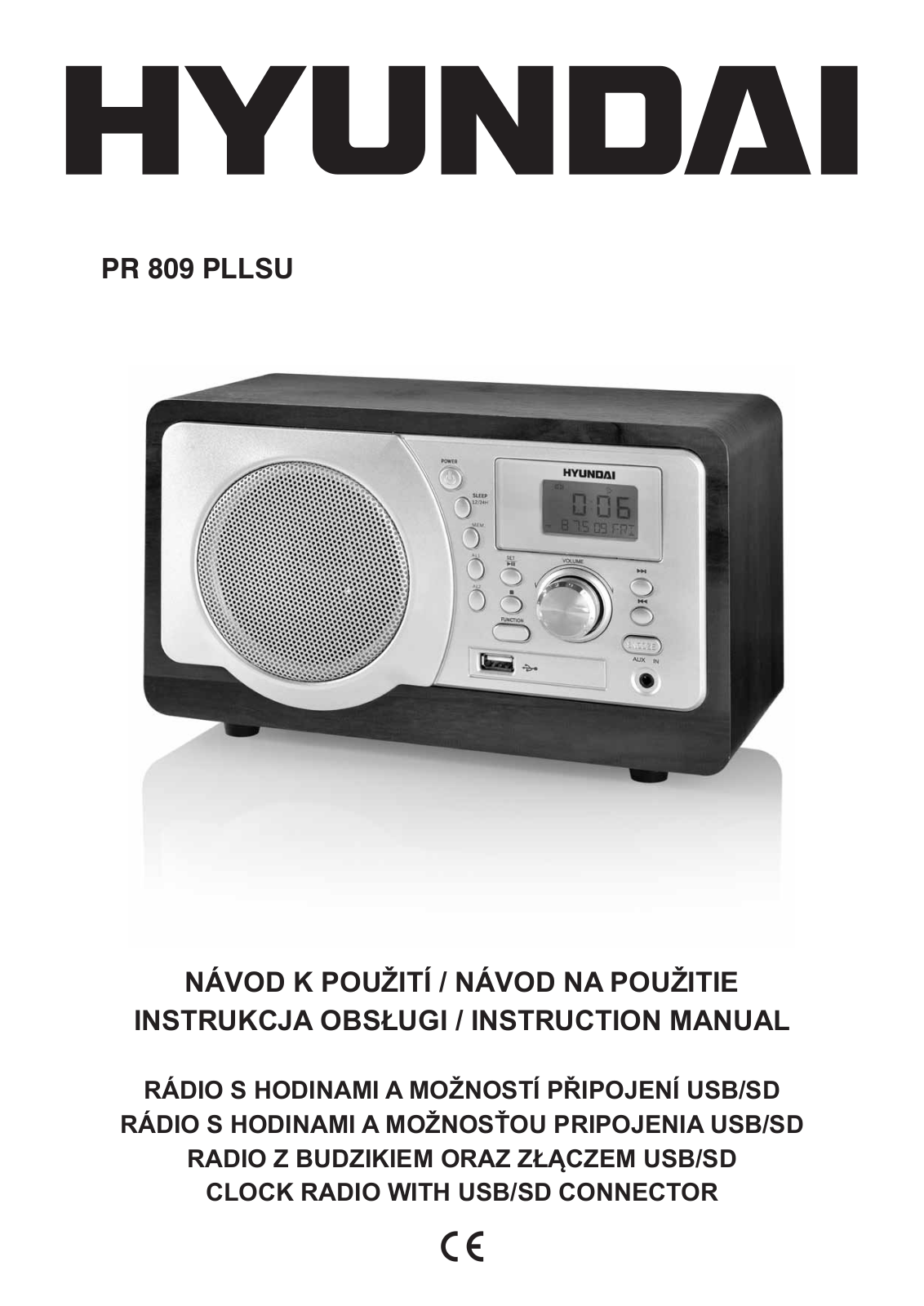 Hyundai PR809PLLSUBR User Manual