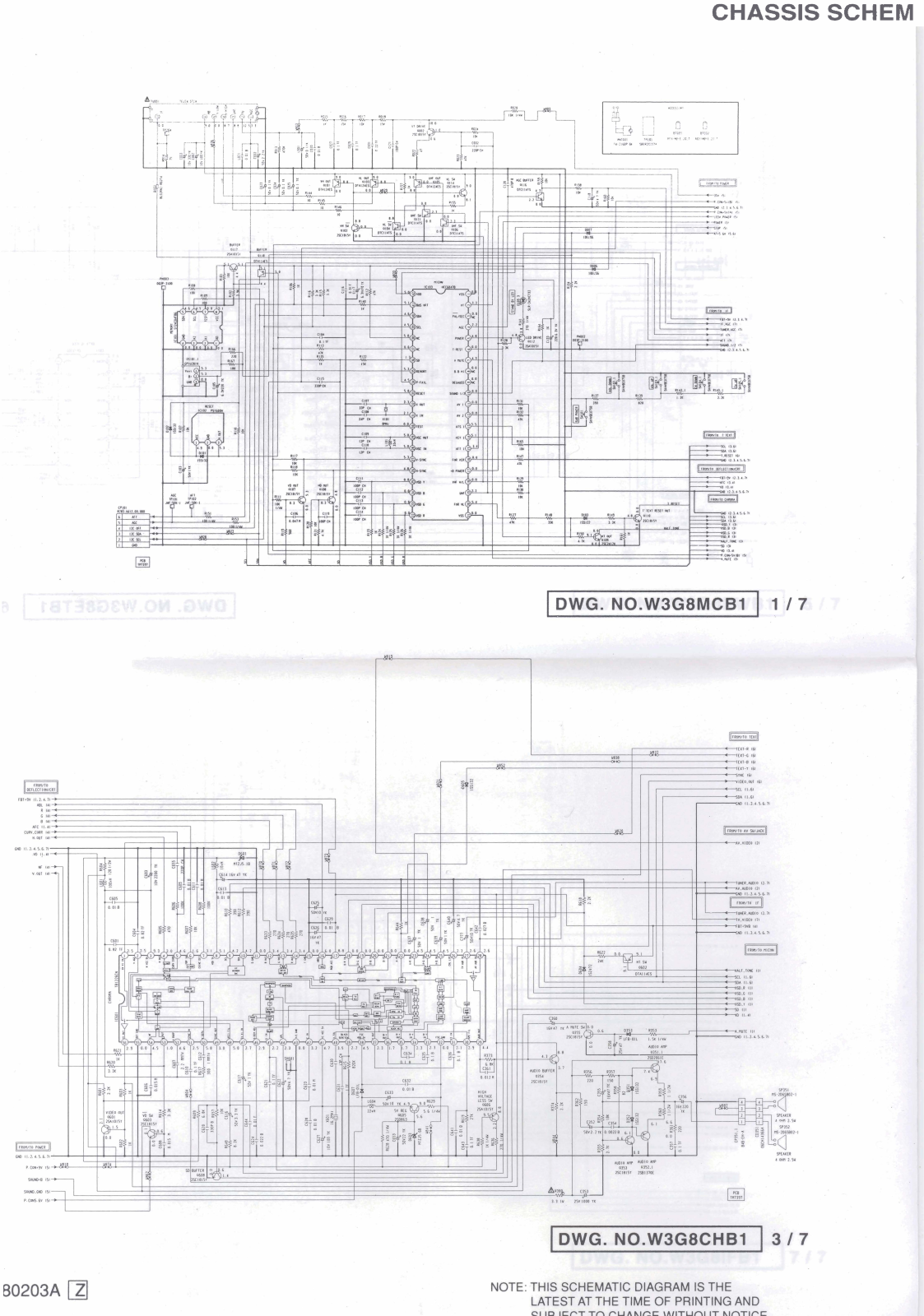 ORION TV2195MTX Schematic