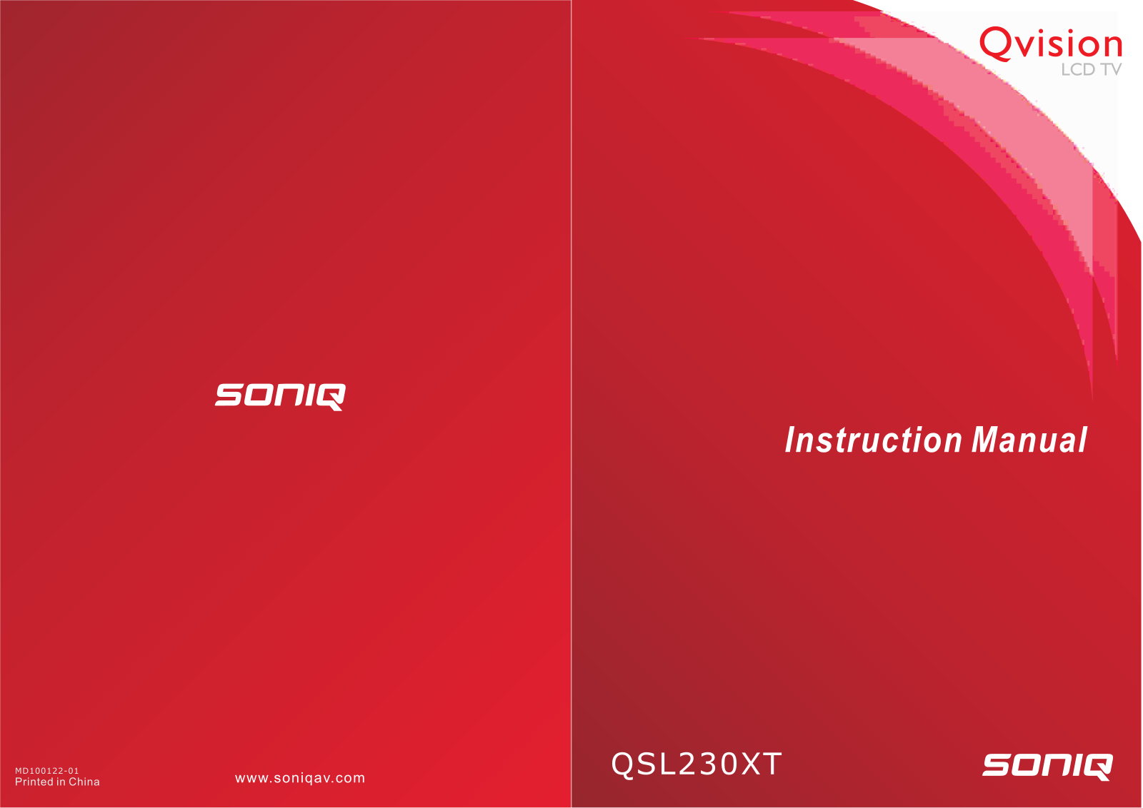 SONIQ QSL230XT Instruction