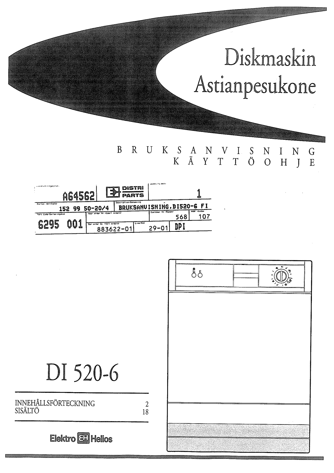 Elektro helios DI520-6 User Manual