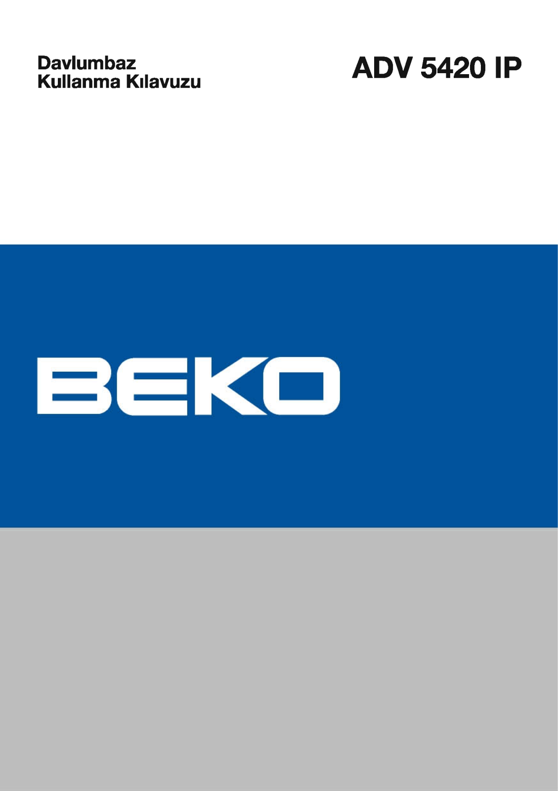 Beko ADV 5420 IP User Manual