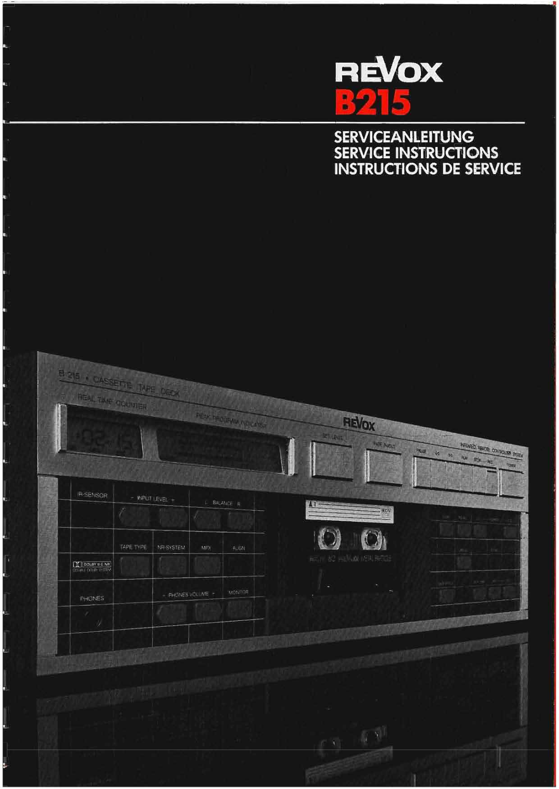 Revox B-215 Service Manual