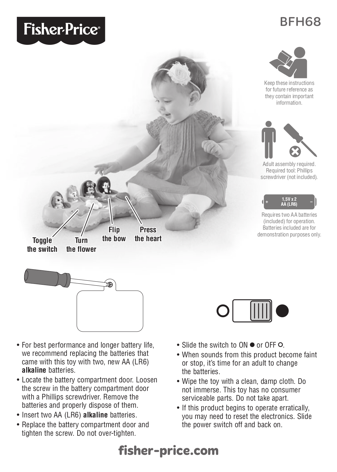 Fisher-Price BFH68 Instruction Sheet