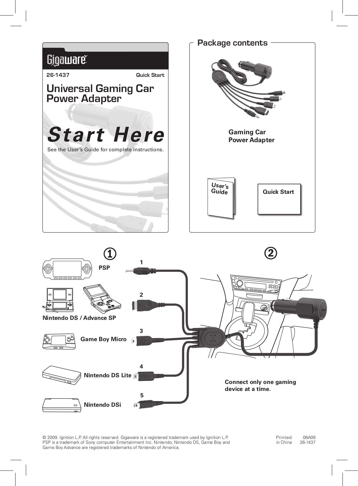 Radio Shack Gigaware 26-1437 User Manual