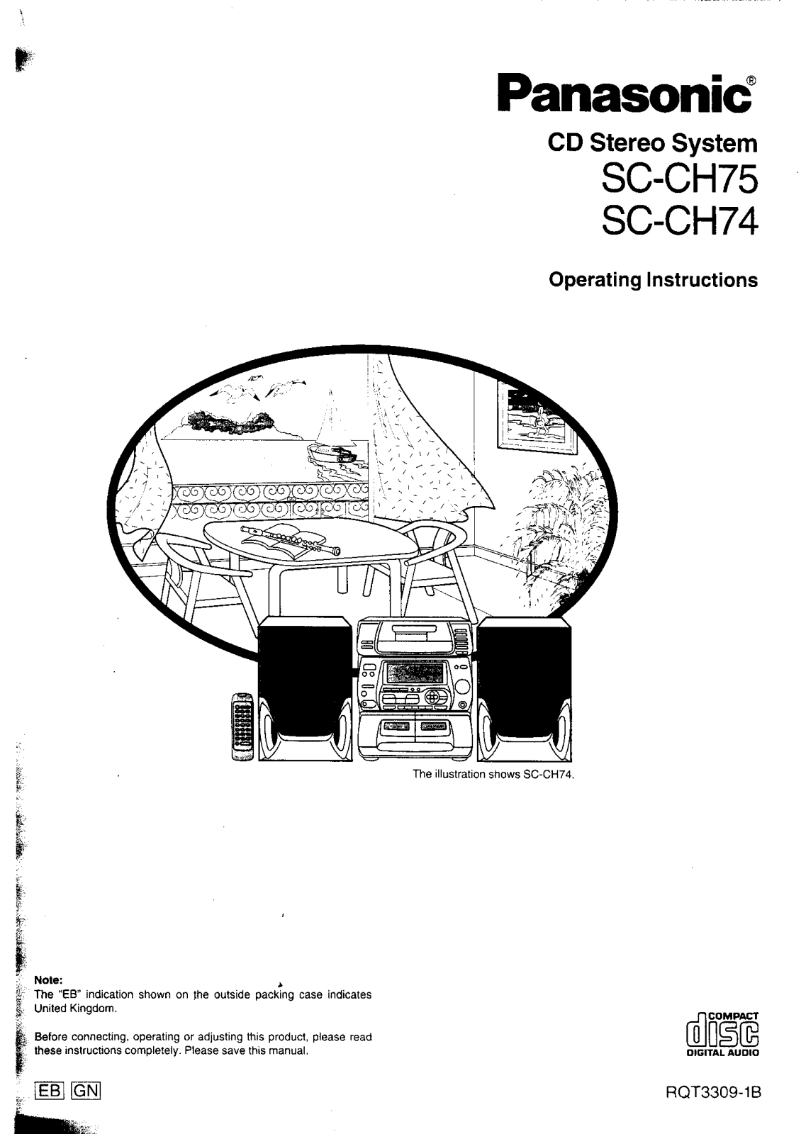 Panasonic SC-CH74 User Manual