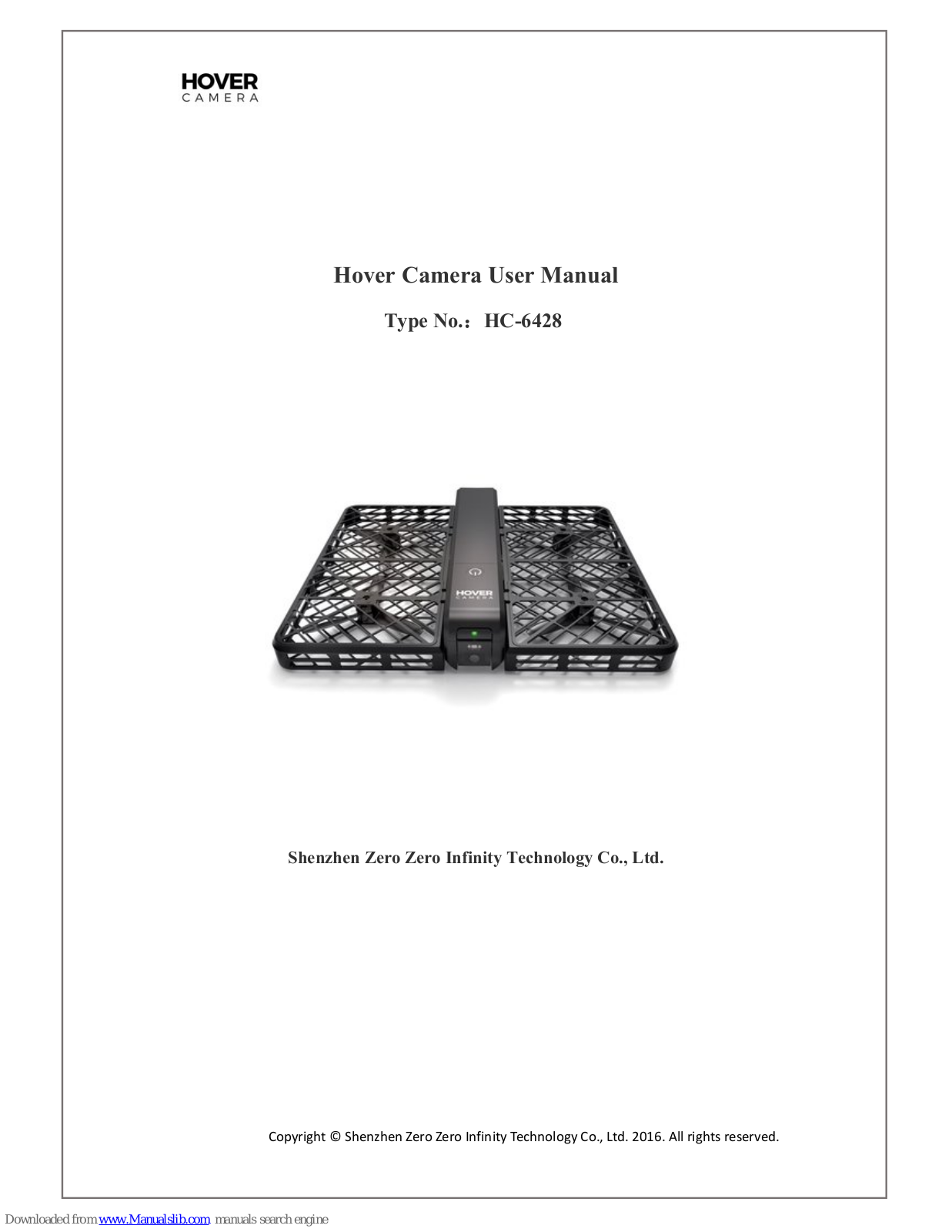 Hover Camera HC-6428 User Manual