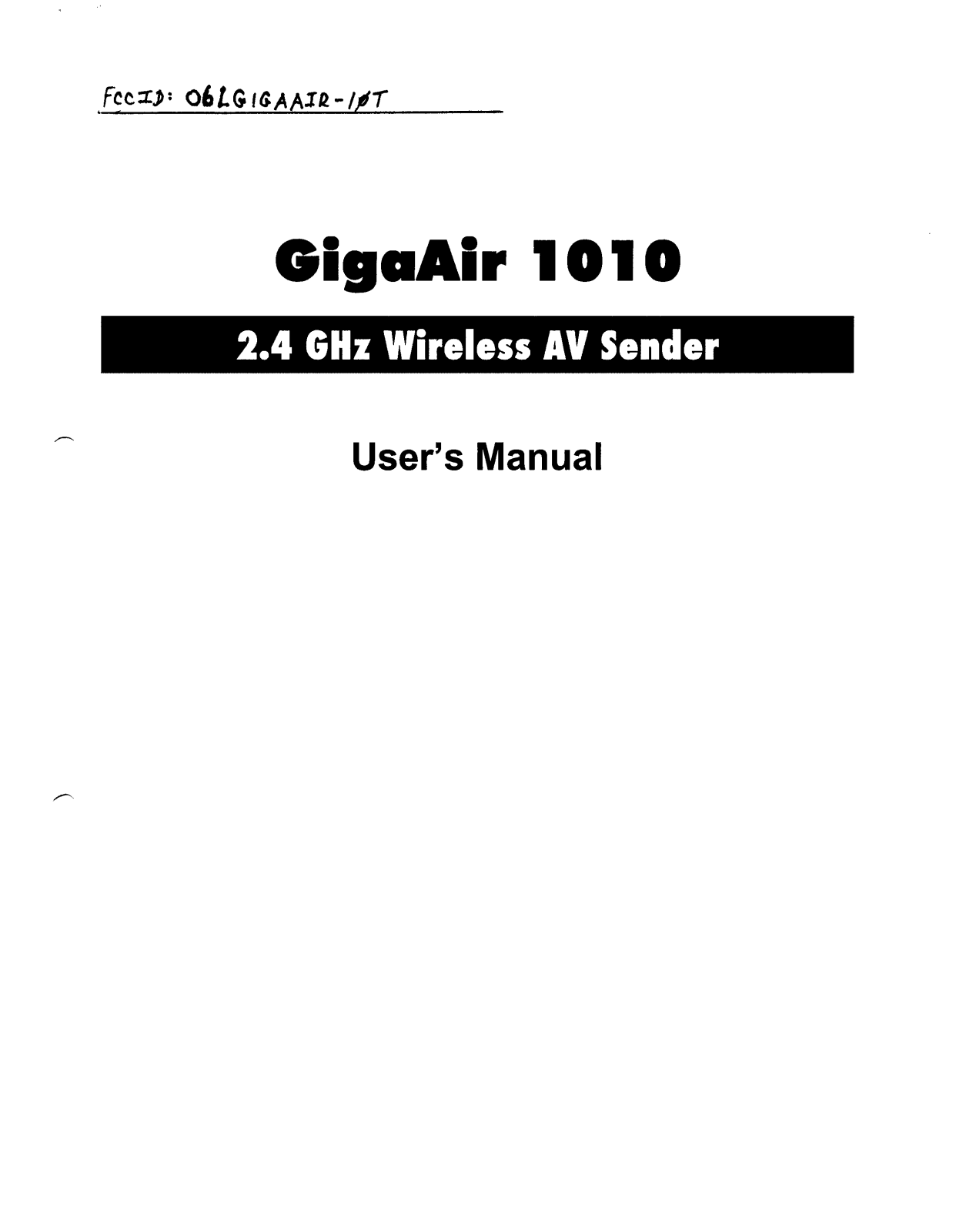 Tranwo Technology GIGAAIR 10T User Manual