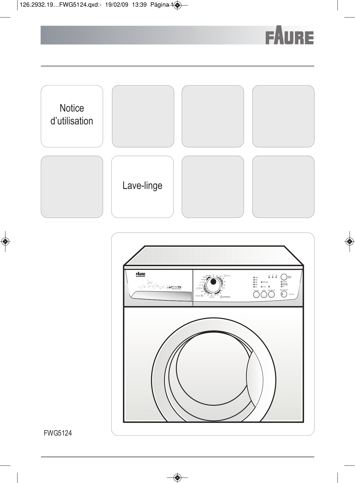 Faure FWG 5124 User Manual