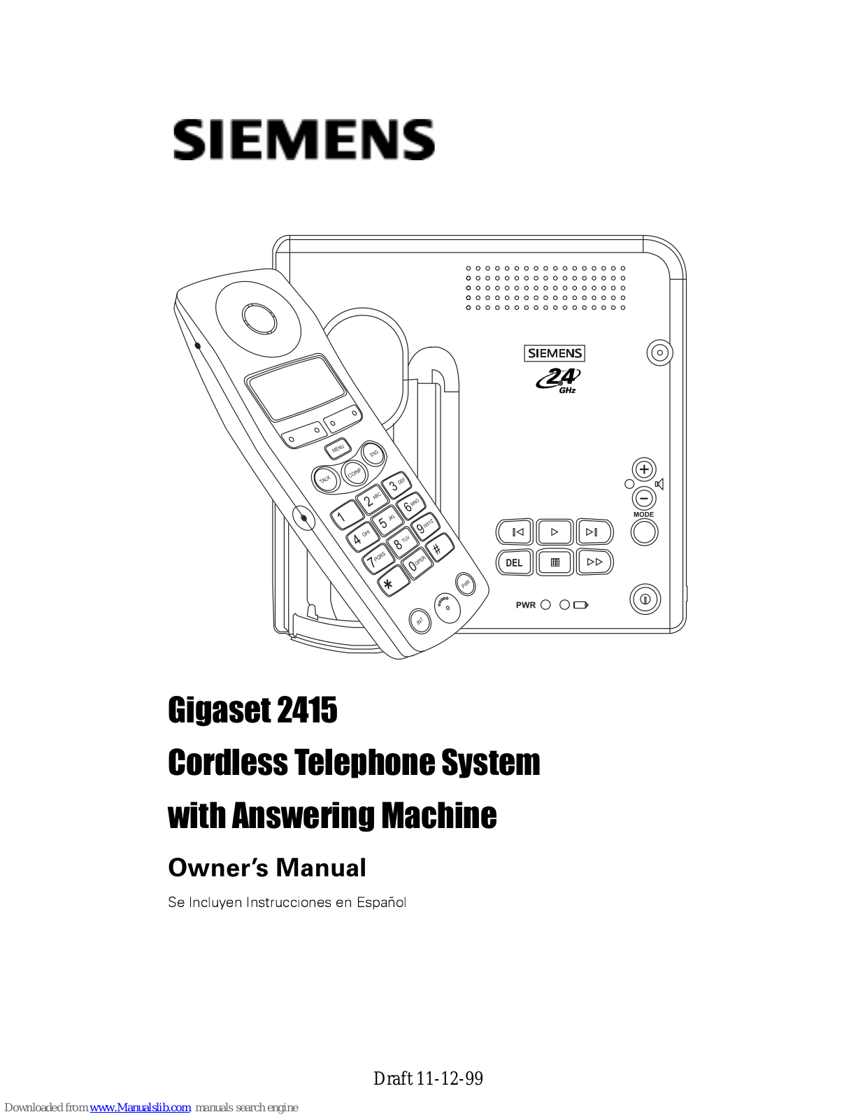 Siemens Gigaset 2415 Owner's Manual