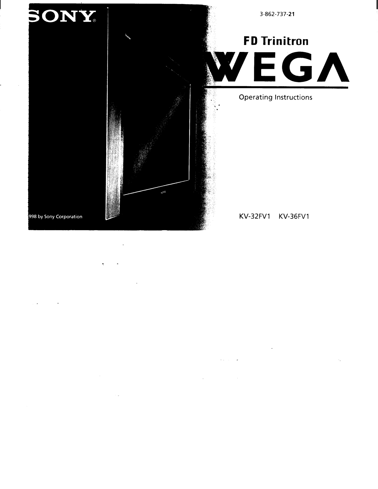 Sony KV-36FV1 Operating Instruction