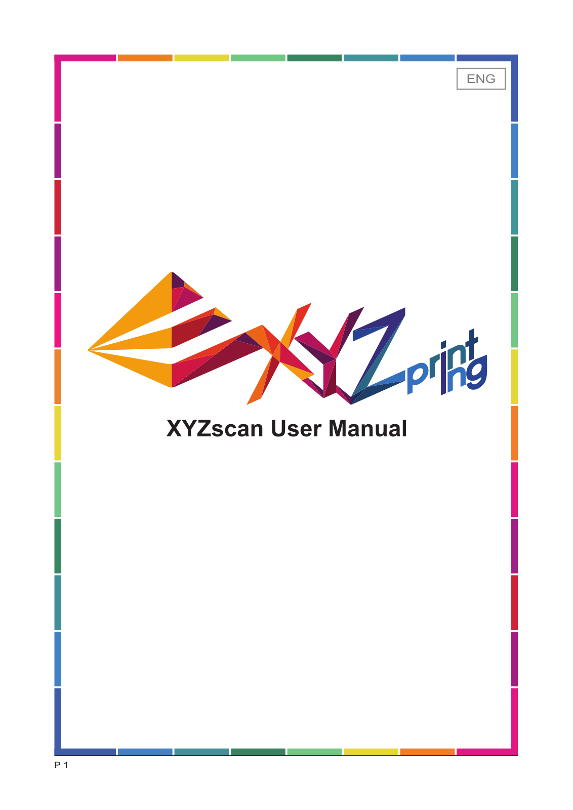 XYZprinting XYZscan User guide