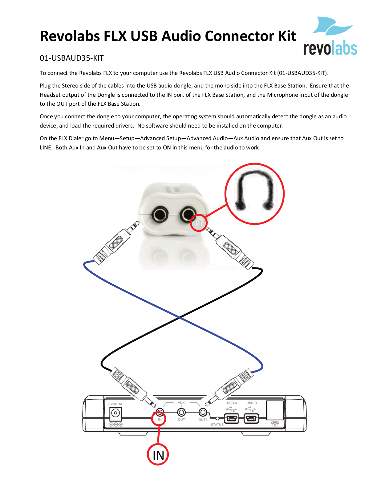 Revolabs 01-USBAUD35-KIT User Manual