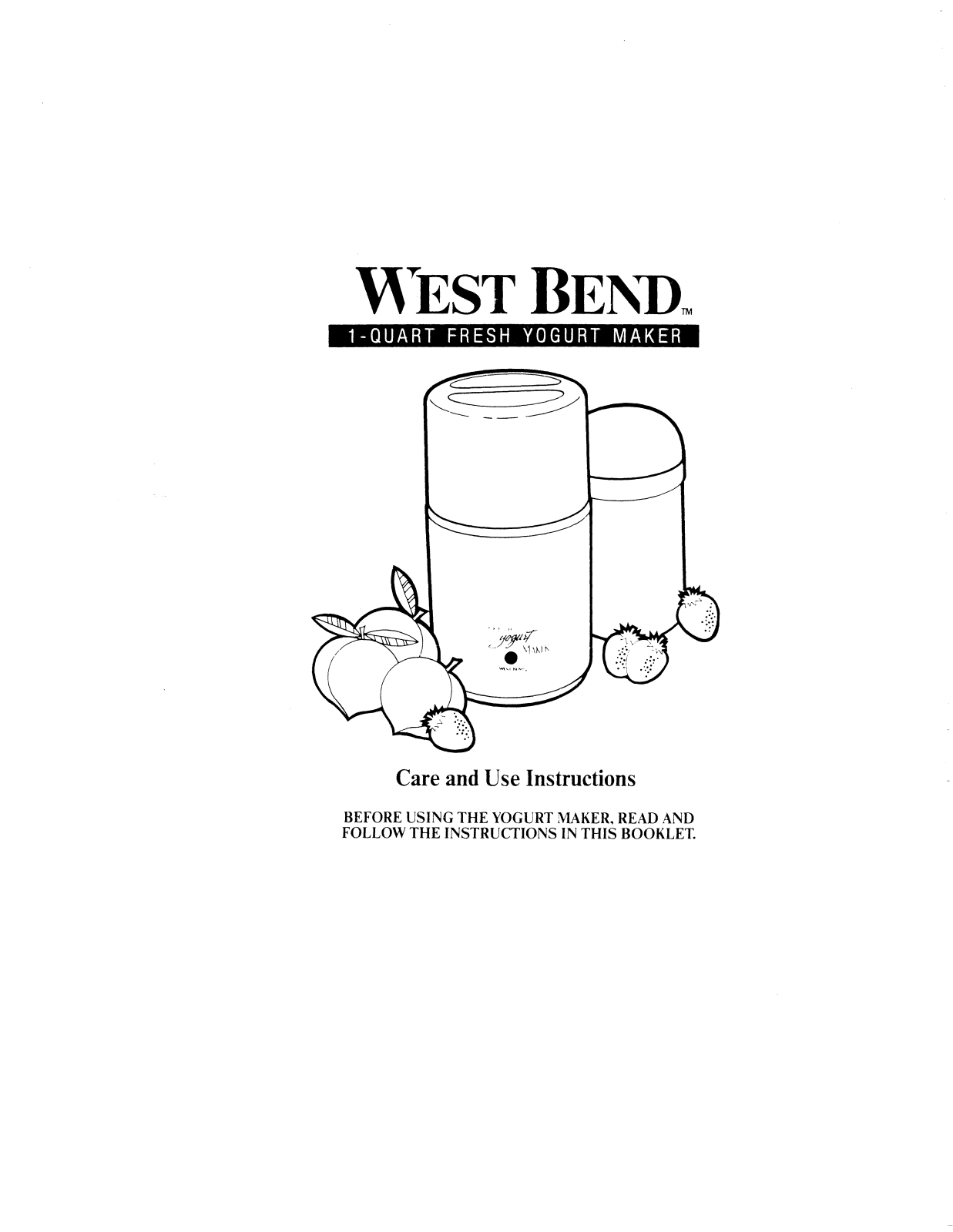 West Bend 6060 User Manual