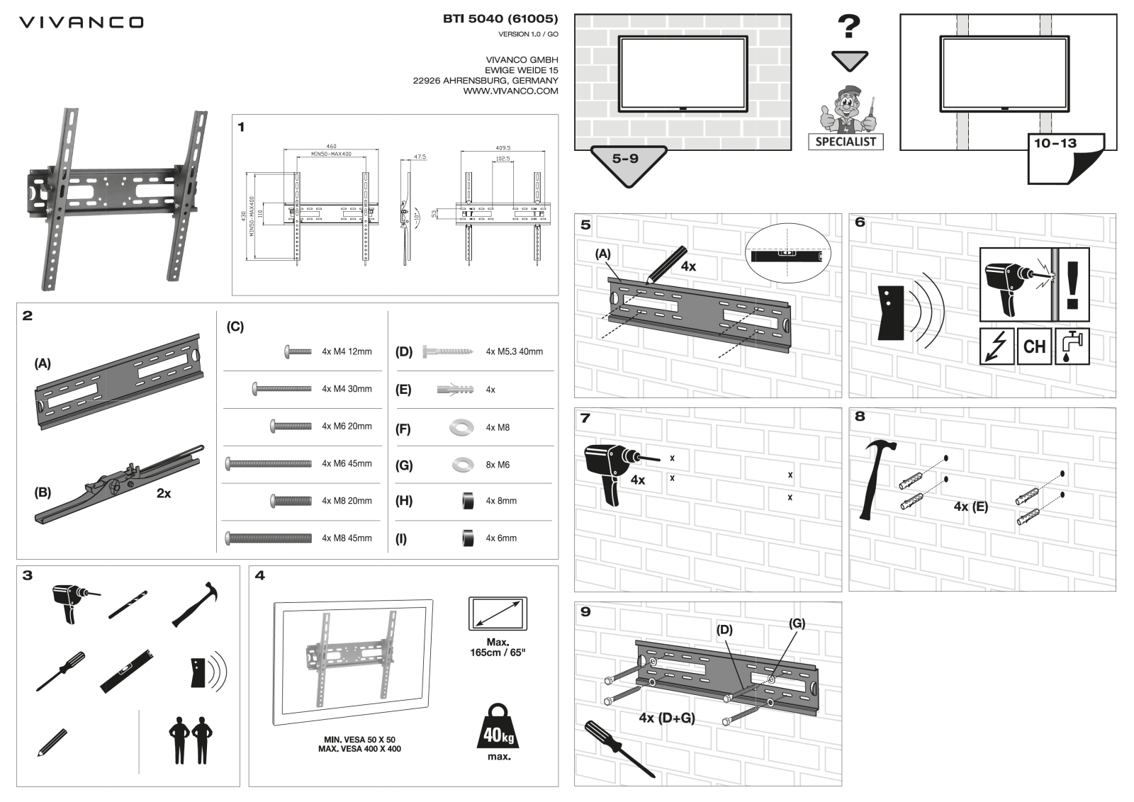 Vivanco BTI 5040 User Manual