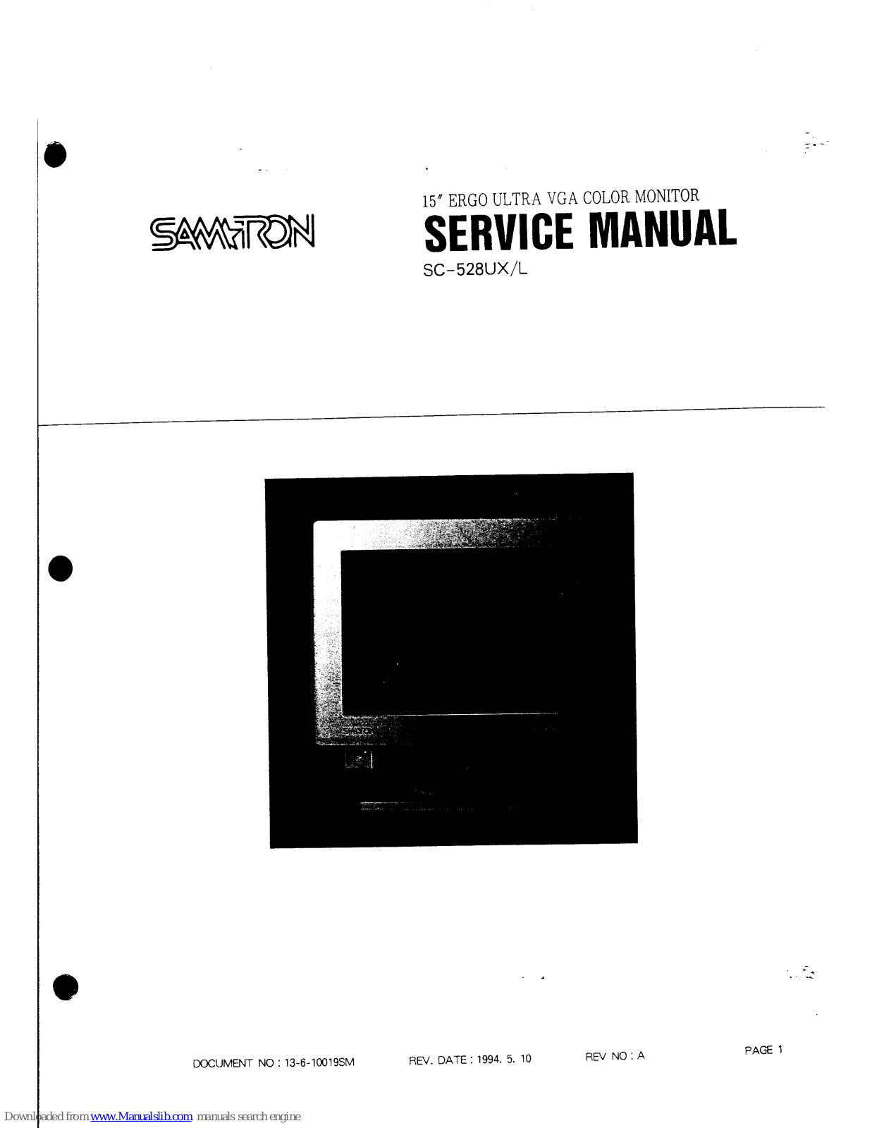 Samtron SC-528UX, SC-528UL Service Manual