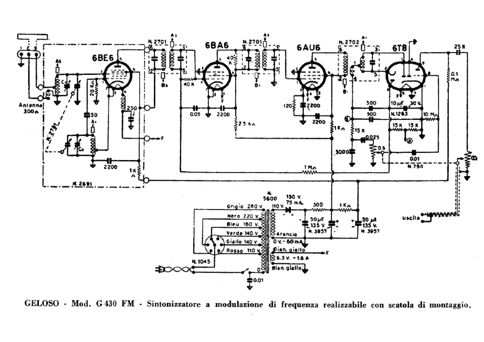 Geloso g430 schematic