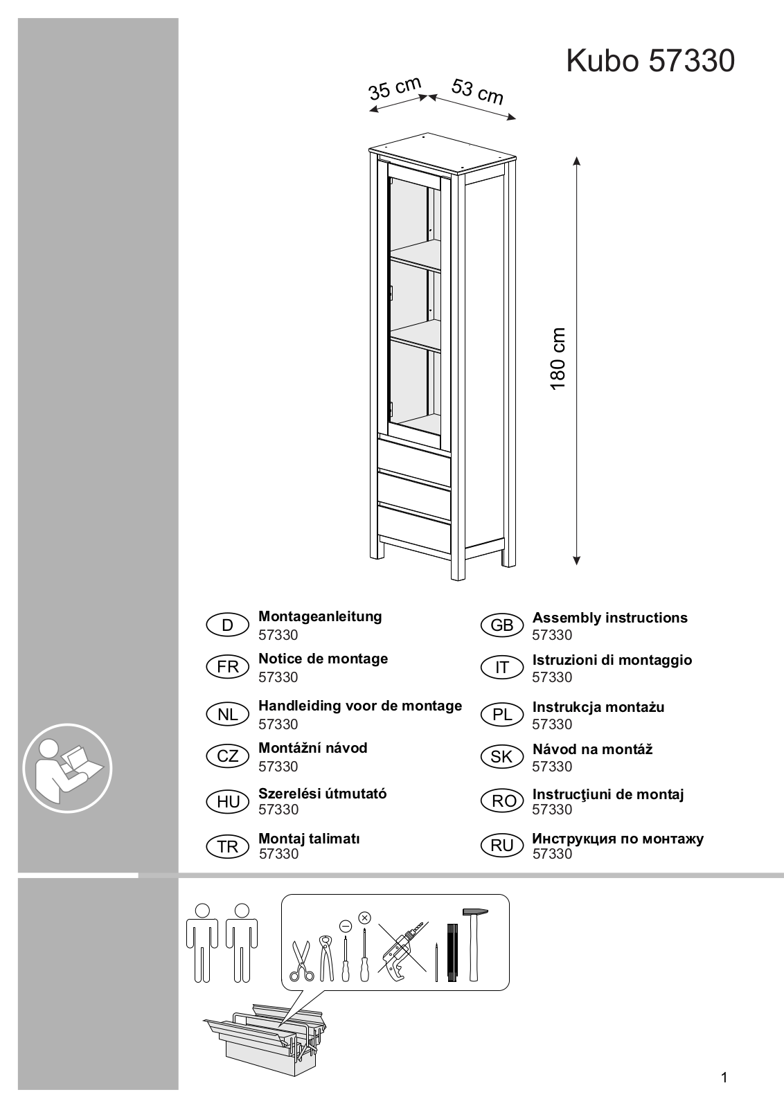 Home affaire Kubo Assembly instructions