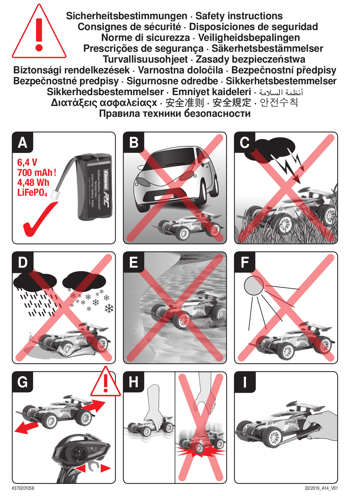 Carrera RC Red Bull RC2 operation manual