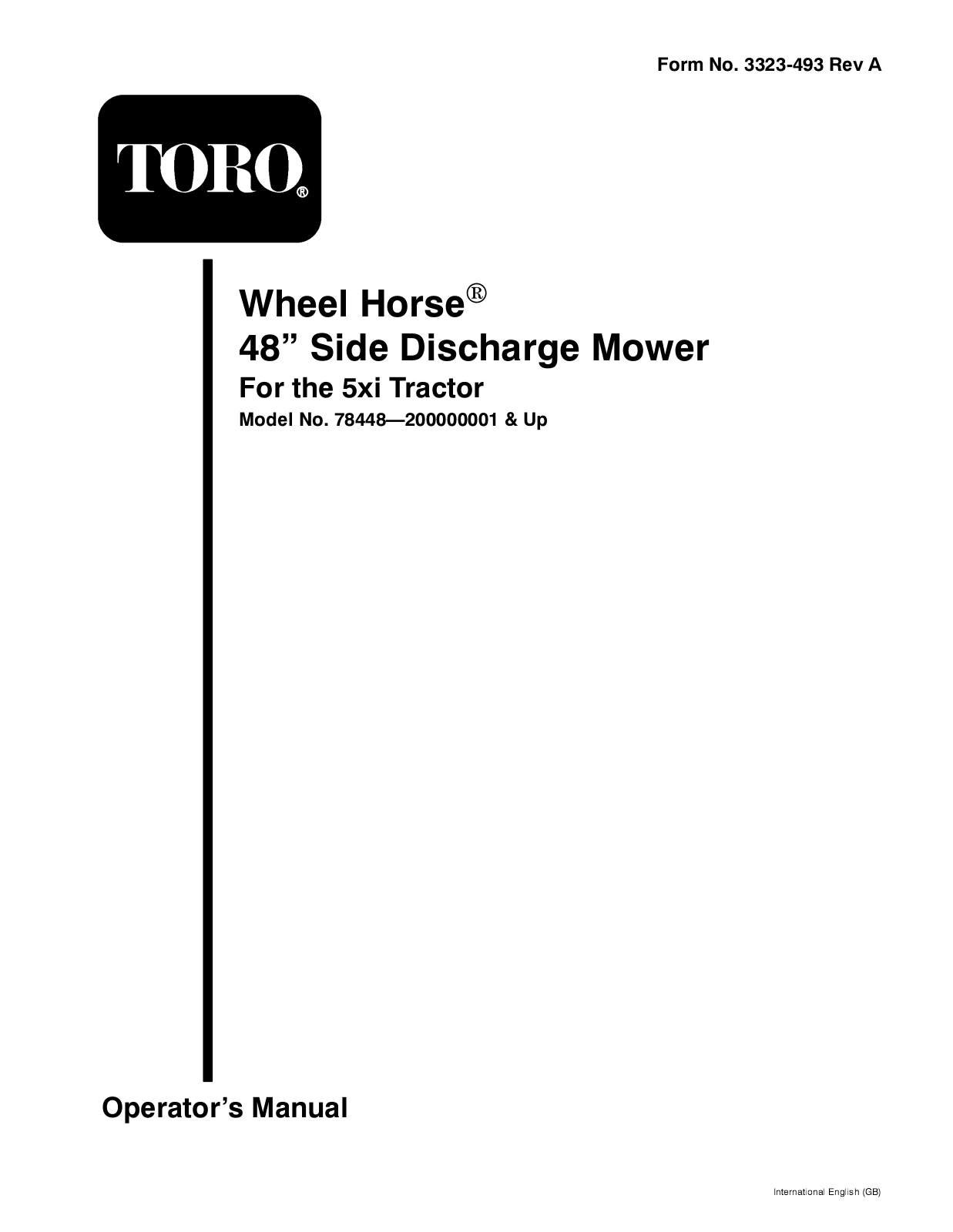 Toro 78448 Operator's Manual